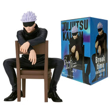 Load image into Gallery viewer, 11CM Gojo Satoru Anime Jujutsu Kaisen Figure Satoru Gojo Rest Time Sitting Position Comes With Stool Gift Toy Action Figure PVC
