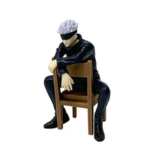 Load image into Gallery viewer, 11CM Gojo Satoru Anime Jujutsu Kaisen Figure Satoru Gojo Rest Time Sitting Position Comes With Stool Gift Toy Action Figure PVC
